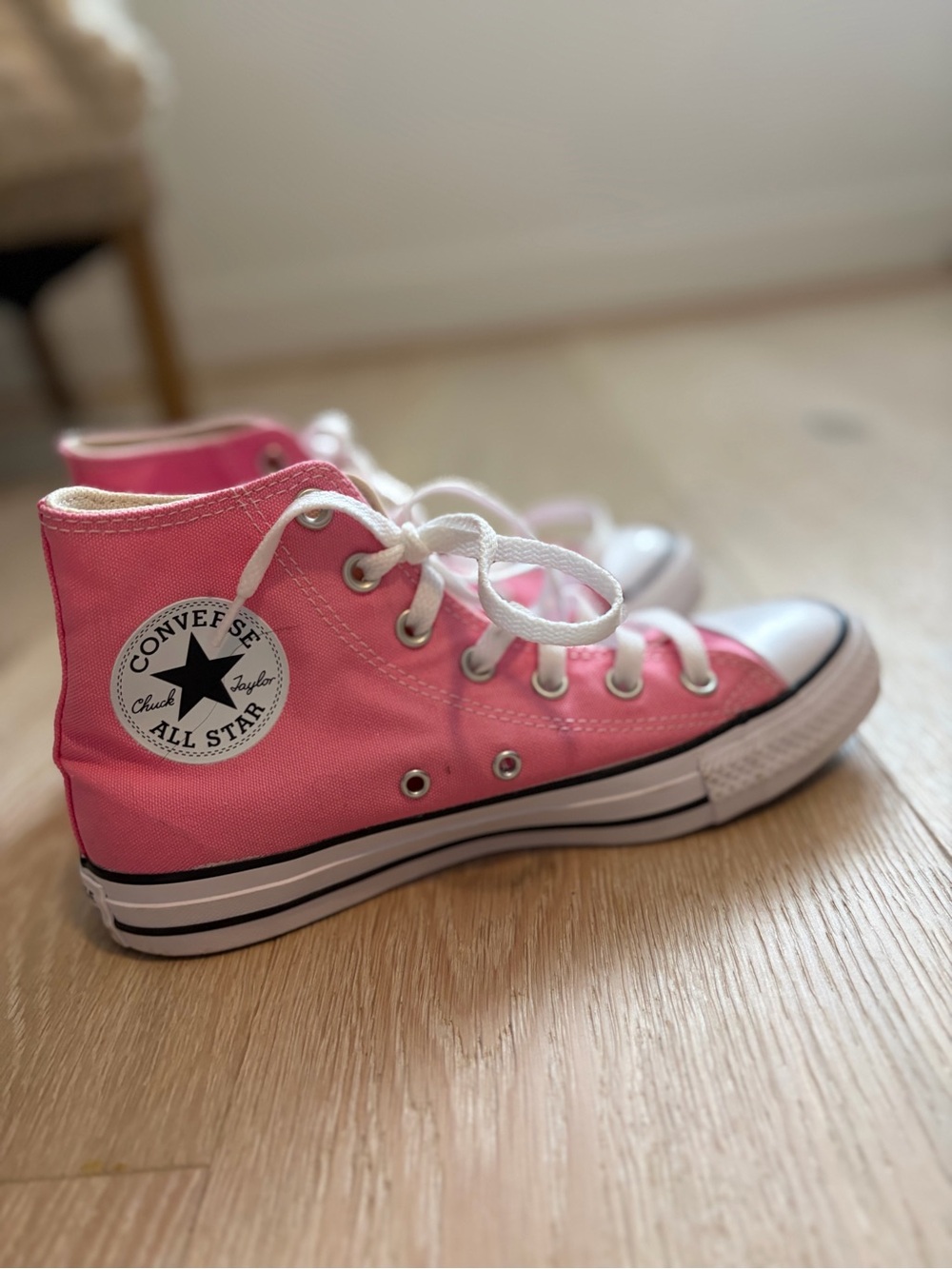 Converse Pink High Top All Star Sneakers